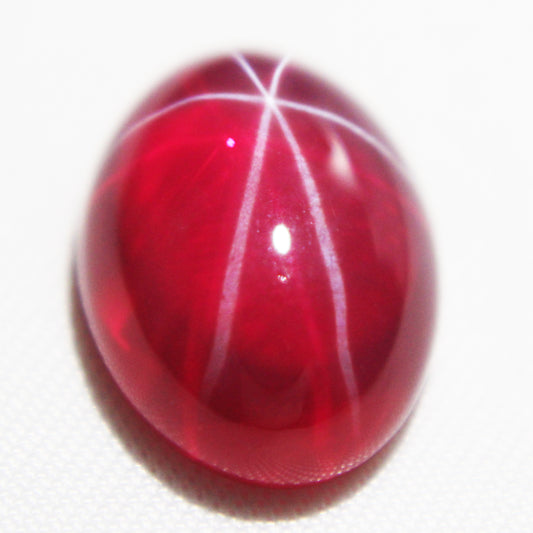 9.25 Ct Certified 6 Rays Star Red Sapphire Loose Gemstone