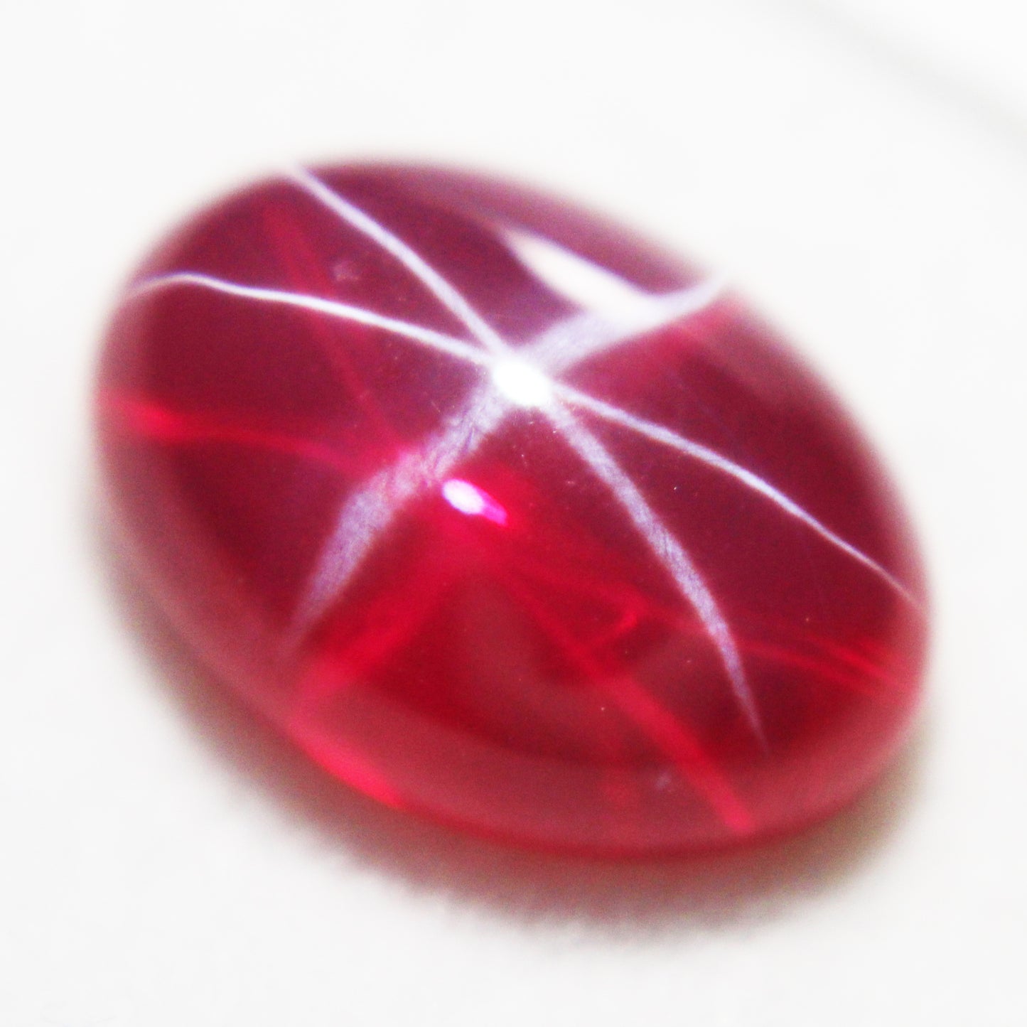 9.25 Ct Certified 6 Rays Star Red Sapphire Loose Gemstone