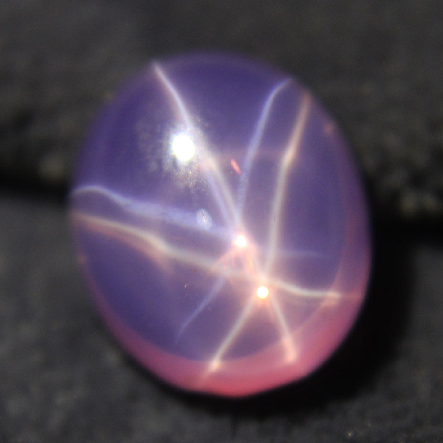 6.40 Ct Cabochon 6 Rays Star Pink Sapphire Loose Gemstones Certified