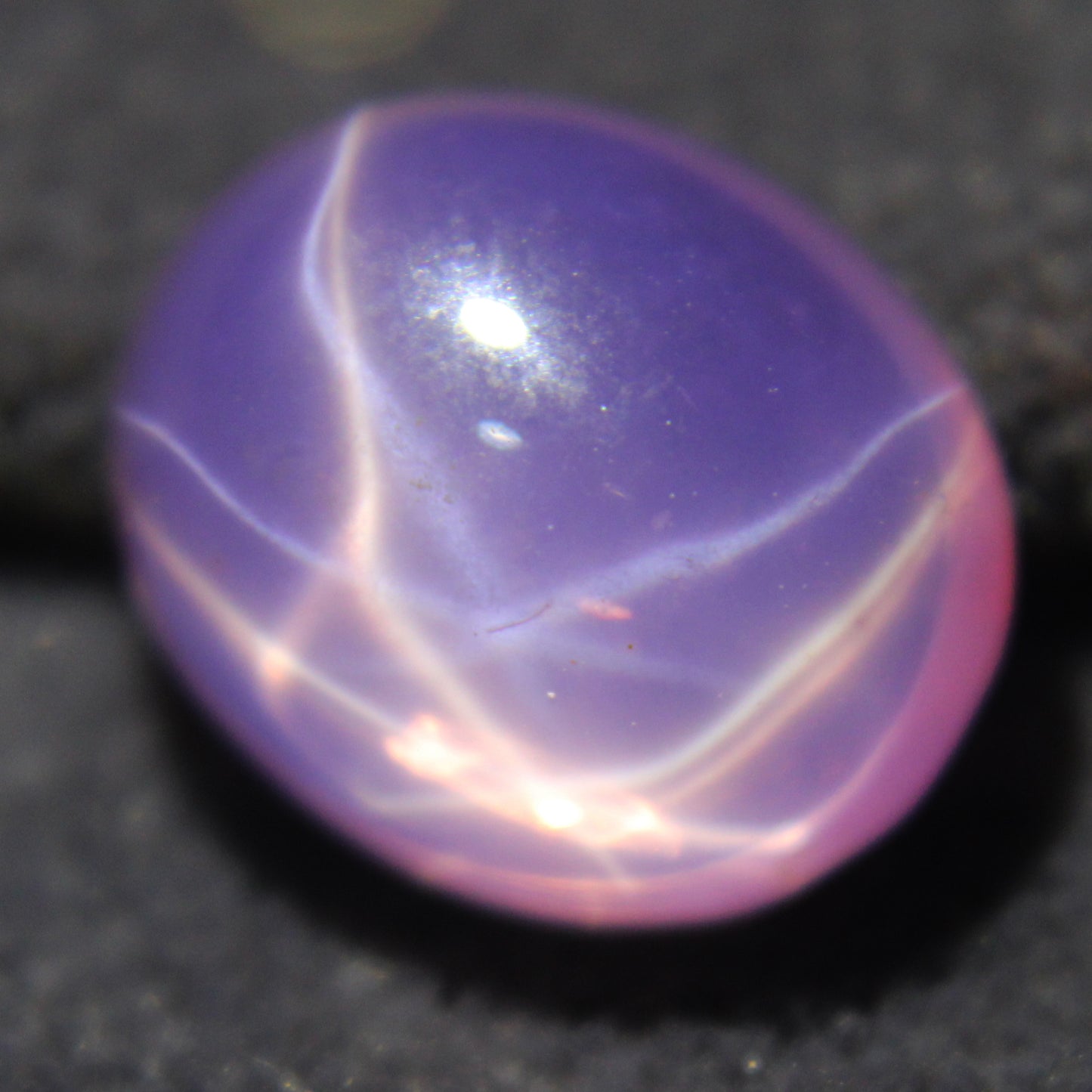 6.40 Ct Cabochon 6 Rays Star Pink Sapphire Loose Gemstones Certified