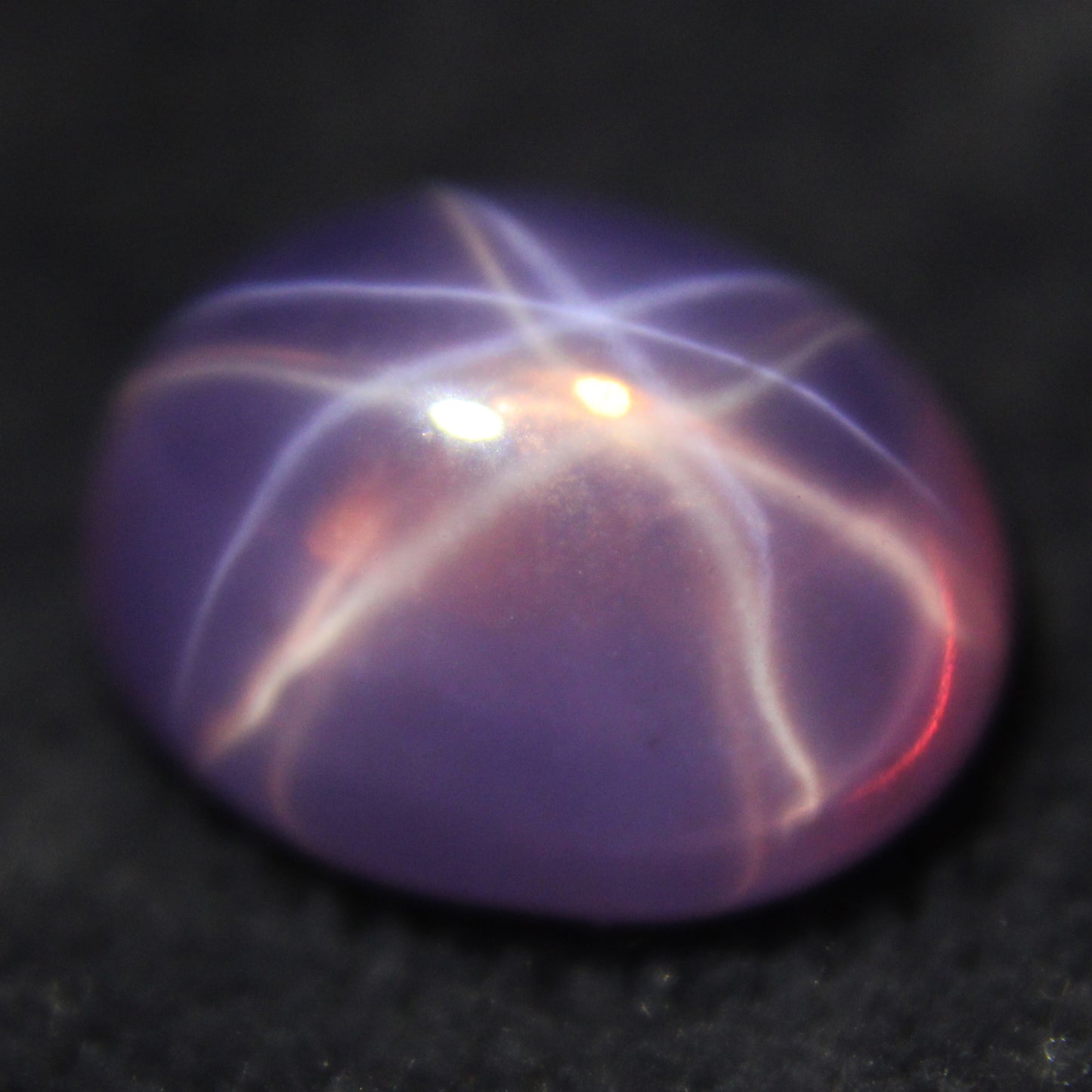 6.40 Ct Cabochon 6 Rays Star Pink Sapphire Loose Gemstones Certified